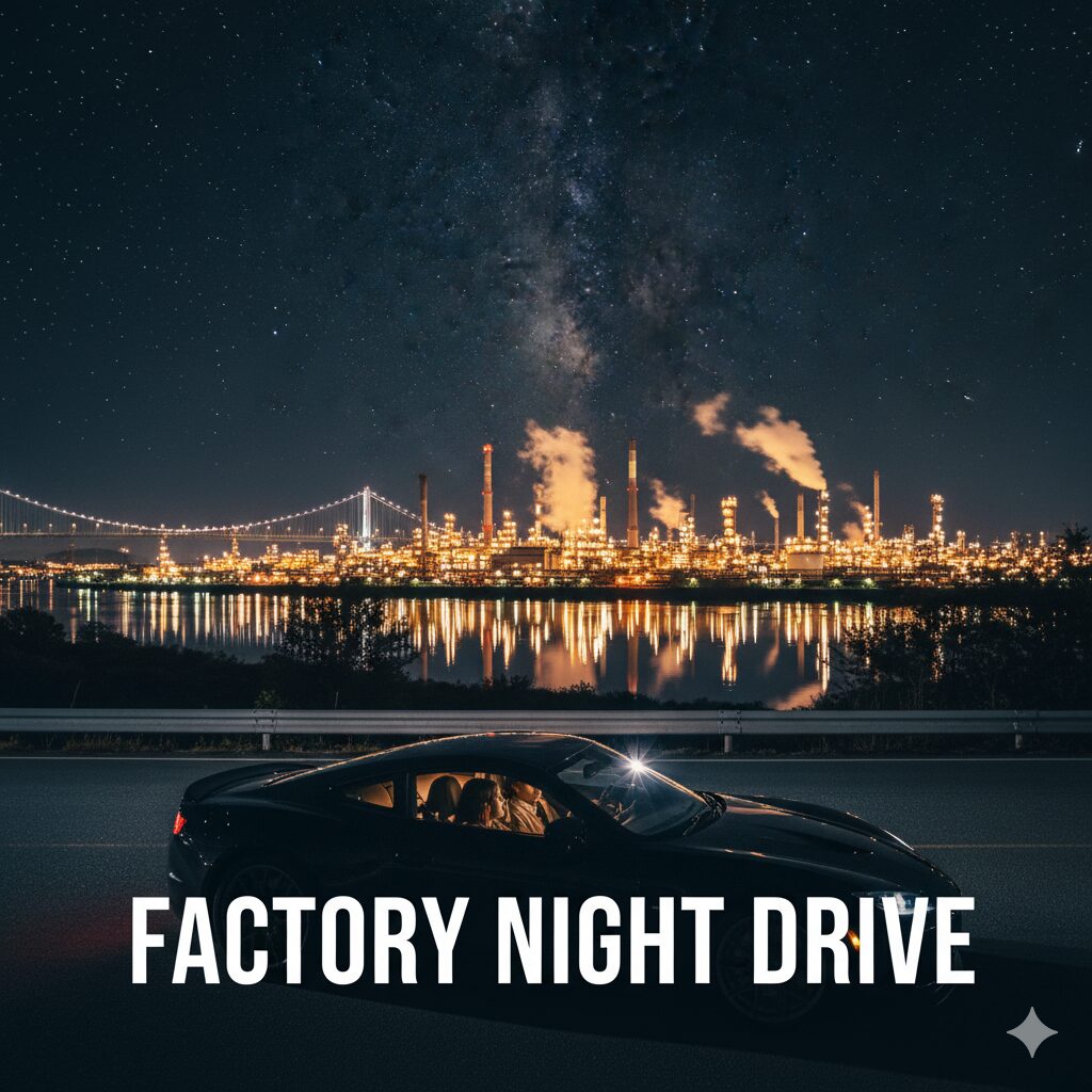 工場 夜景 ドライブ