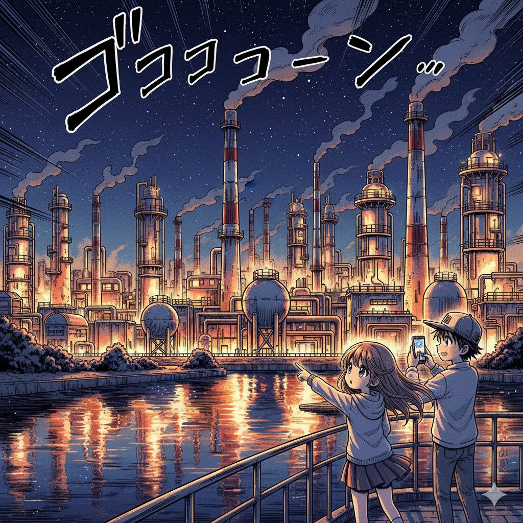 工場夜景 漫画