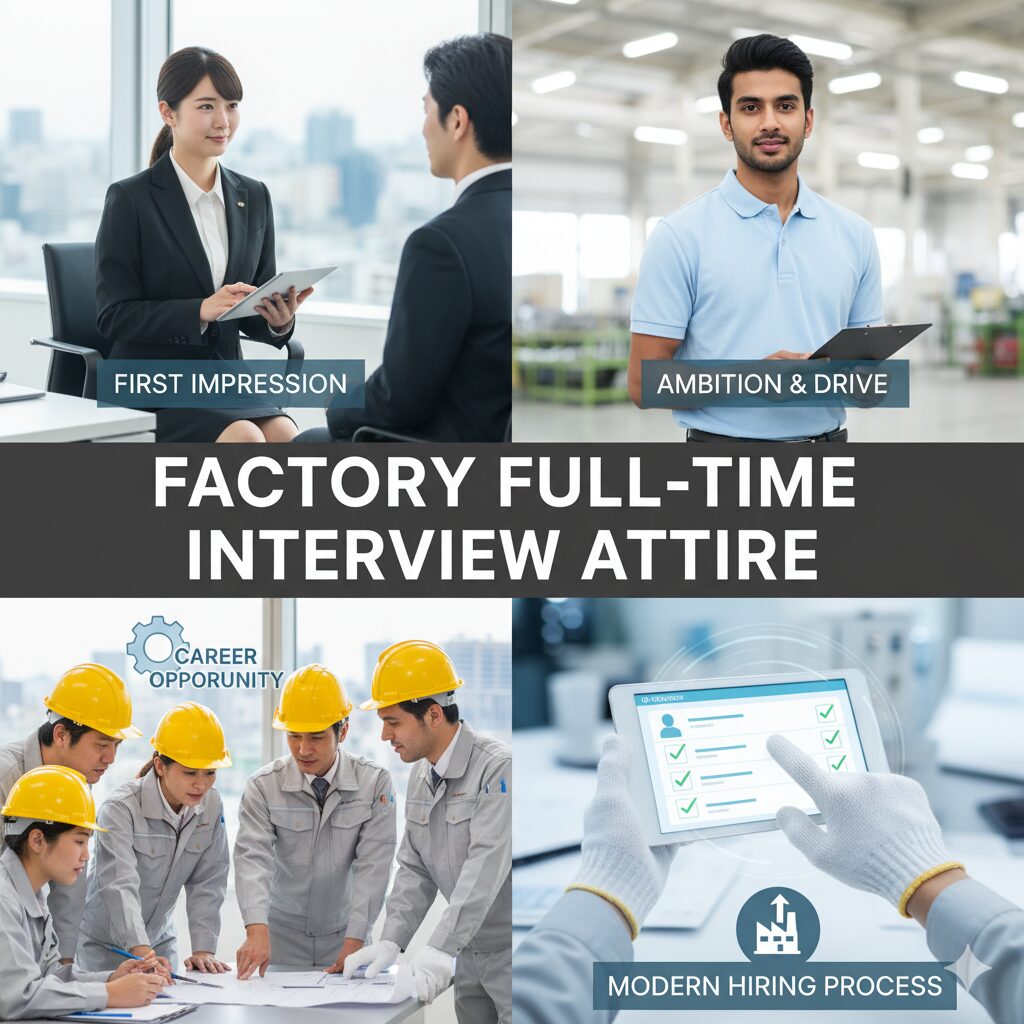 工場 正社員 面接 服装