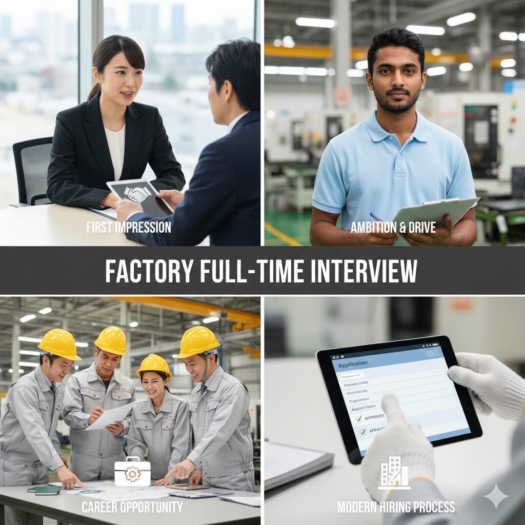 工場正社員の面接：採用を勝ち取る！質問、服装、志望動機の完全対策[工場改善の専門家が徹底解説]