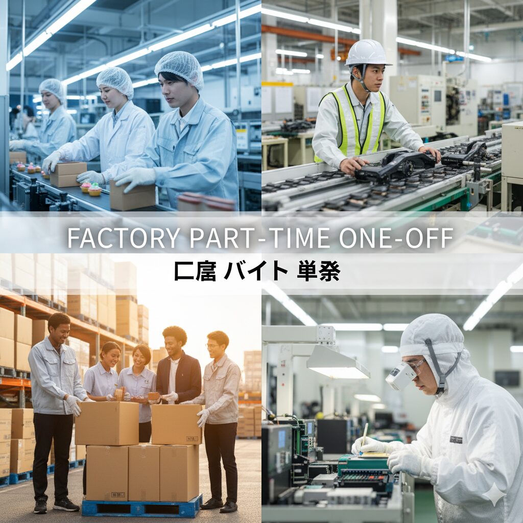 単発の工場バイト：スキマ時間を有効活用！仕事内容と高収入の秘訣[工場改善の専門家が徹底解説]