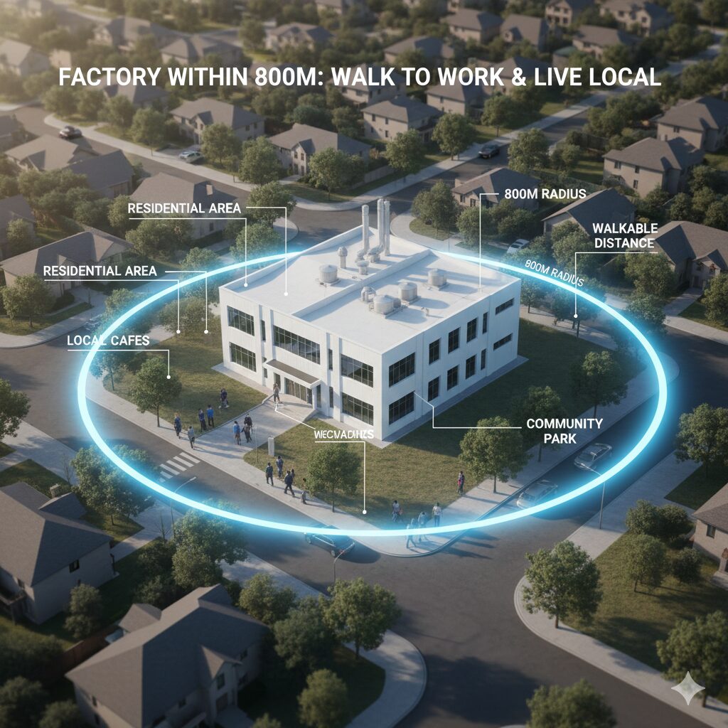 [工場]の[800m以内]の立地でおこる事：超近隣通勤圏がもたらす生産性、定着、安全の戦略的価値とコンプライアンスリスク[工場改善の専門家が徹底解説]