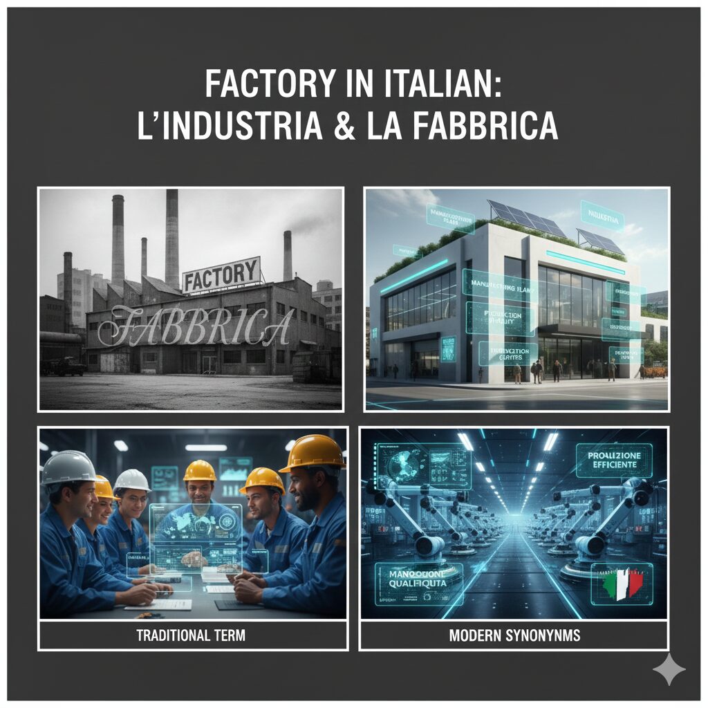 工場 イタリア語