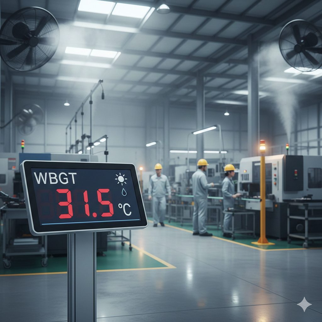 [暑さ指数（WBGT）]：工場での熱中症対策を科学的に管理し、労働安全と生産性を守るための究極ガイド[工場改善の専門家が徹底解説]